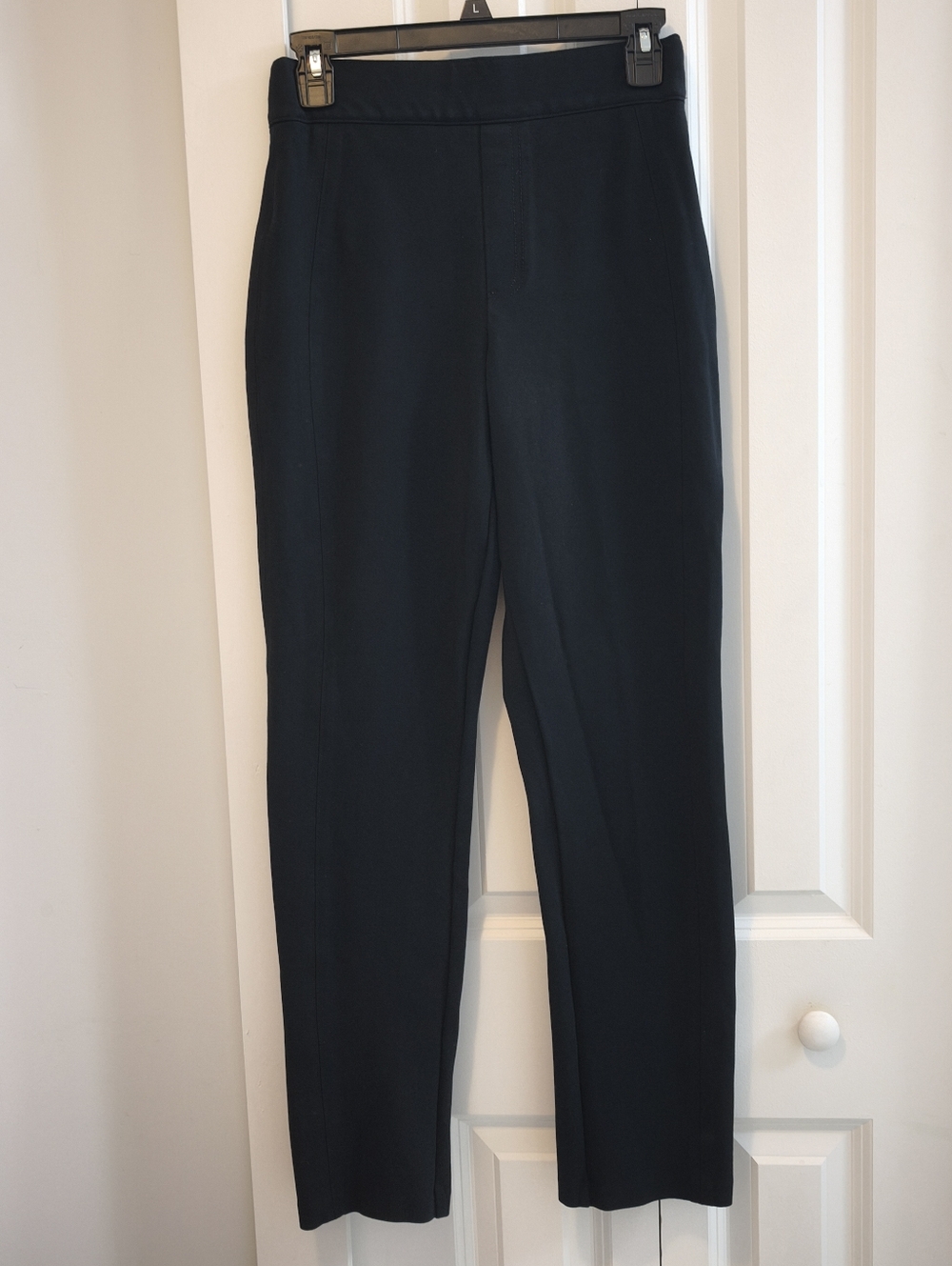 NEW Spanx Black Faux back Pockets Stretch Work Pants Women